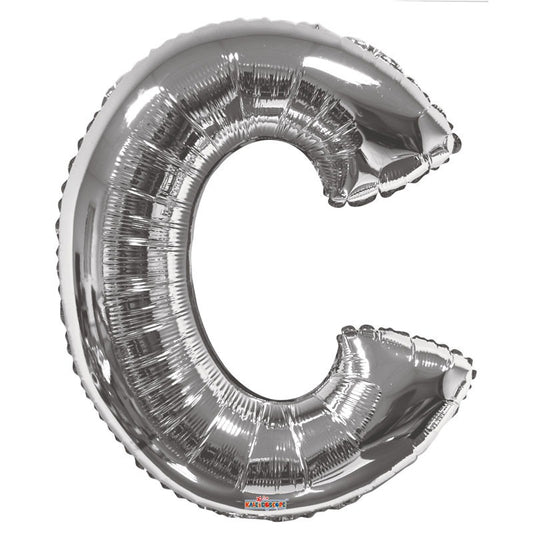 34inch  Silver Letter C Balloon