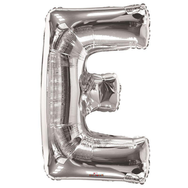 34inch  Silver Letter E Balloon