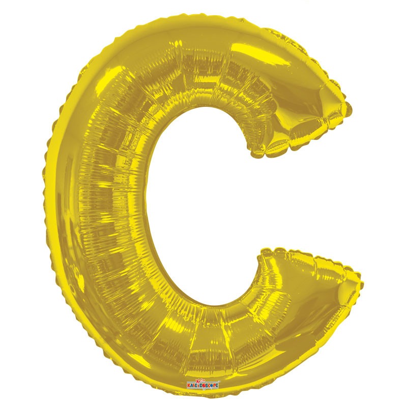 34inch  Gold Letter C Balloon