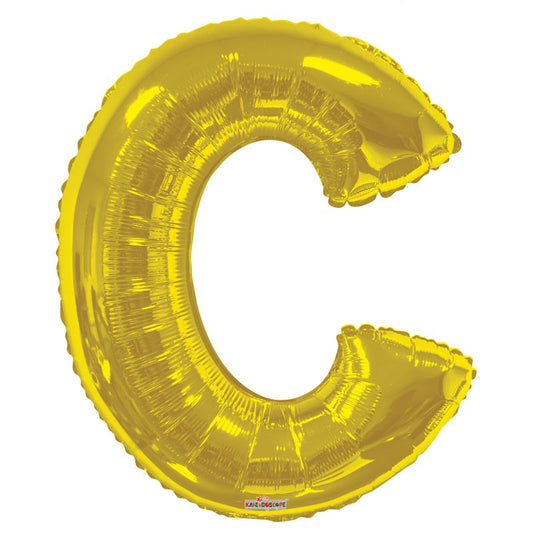 34inch  Gold Letter C Balloon