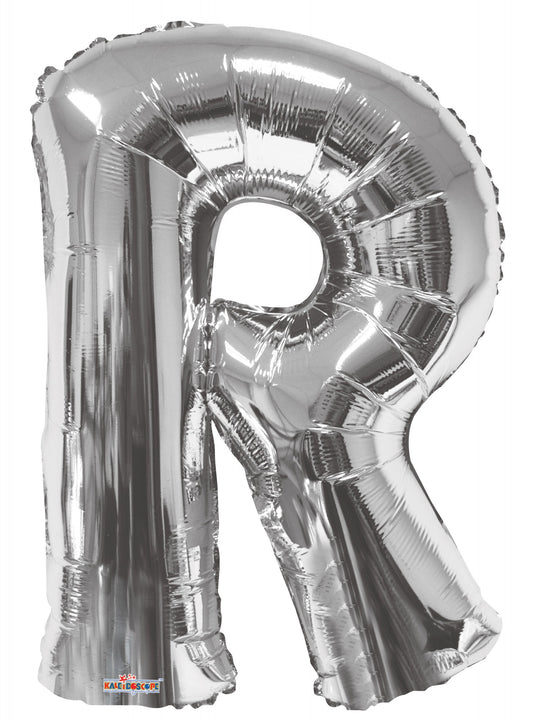 34inch   Letter Balloon - R - Silver