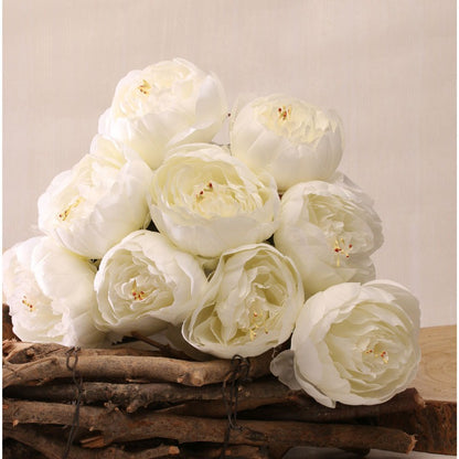 Peony Bunch White 40cm