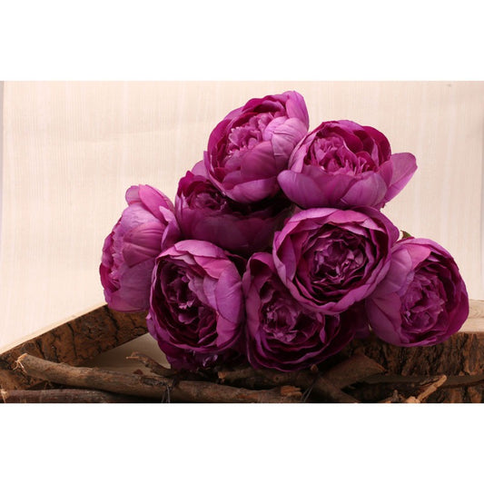 Peony Bunch Purple 40cm