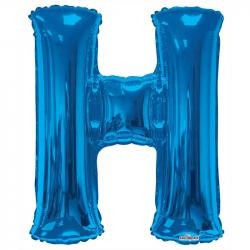 34inch   Letter Balloon -  H - Blue