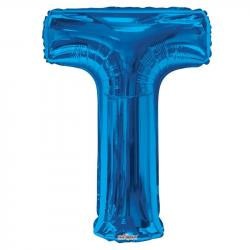 34inch   Letter Balloon -  T - Blue