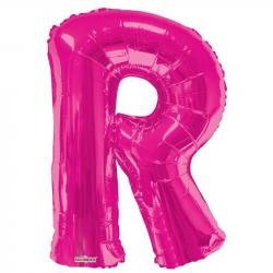 34inch   Letter Balloon - R - Pink