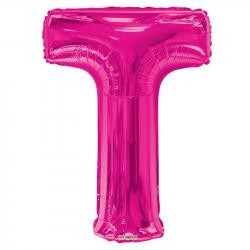 34inch   Letter Balloon - T - Pink