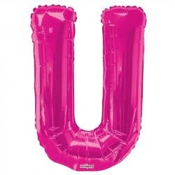 34inch   Letter Balloon - U - Pink