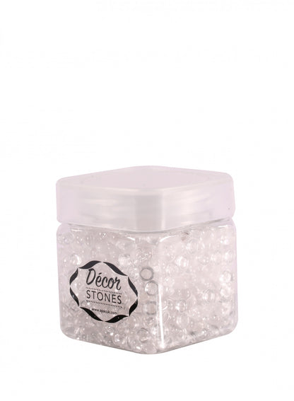 Jar of Clear Plastic Beads 120 Gram