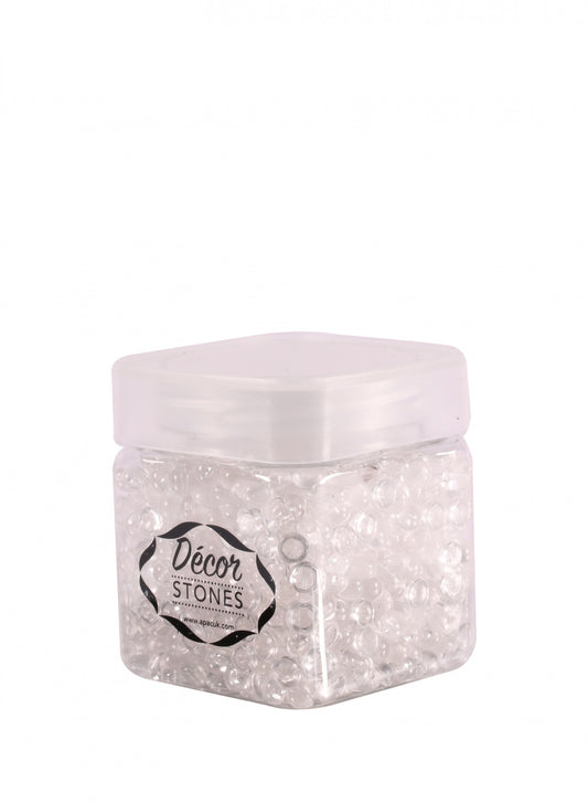 Jar of Clear Plastic Beads 120 Gram