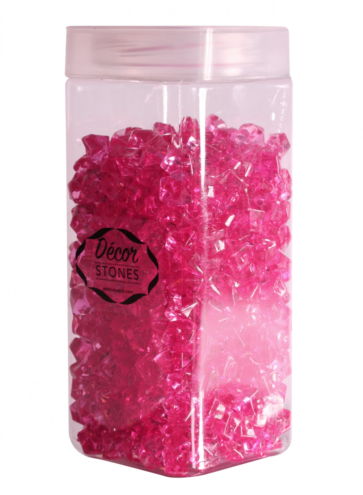 280 Gram Jar of Cerise Small Crystal Stones