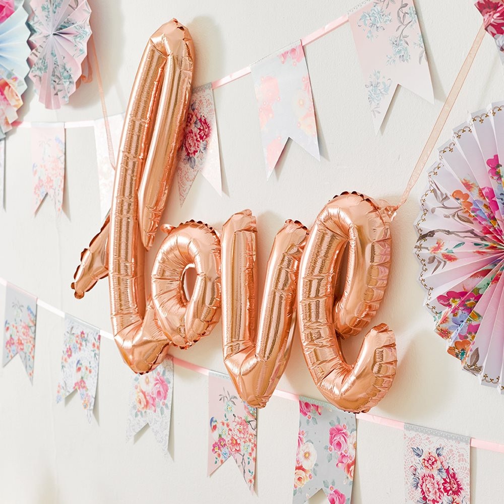 Truly Romantic Rose Gold Love Balloon