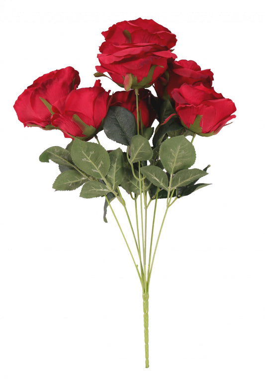 Red Rose Bunch with 7 Heads