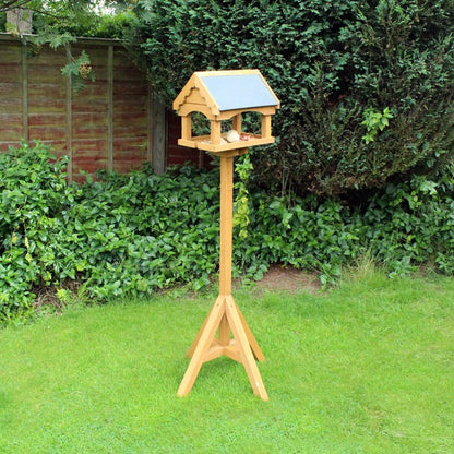 Nature's Market Slate Roof House Bird Table