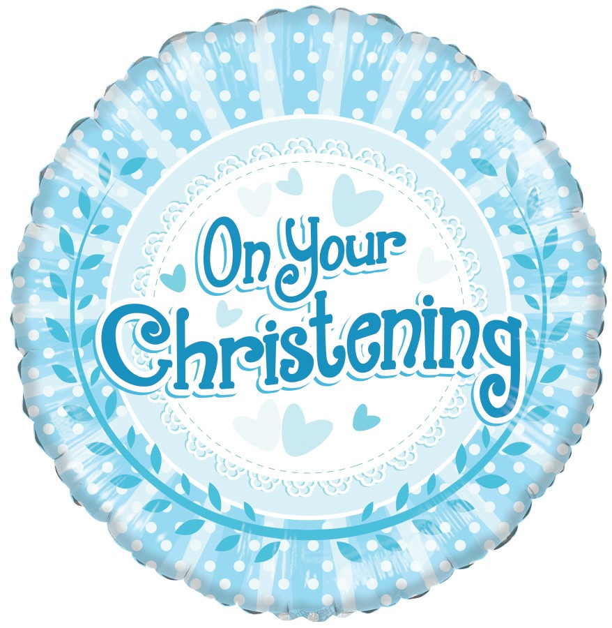 On Your Christening Boy Balloon