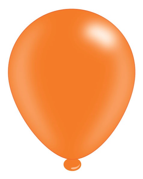 Orange Latex Balloons (8pk)