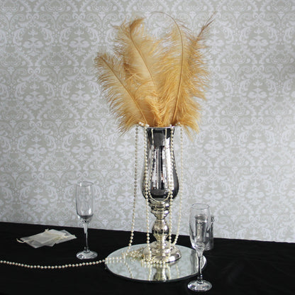 Gold Ostrich Feathers x5