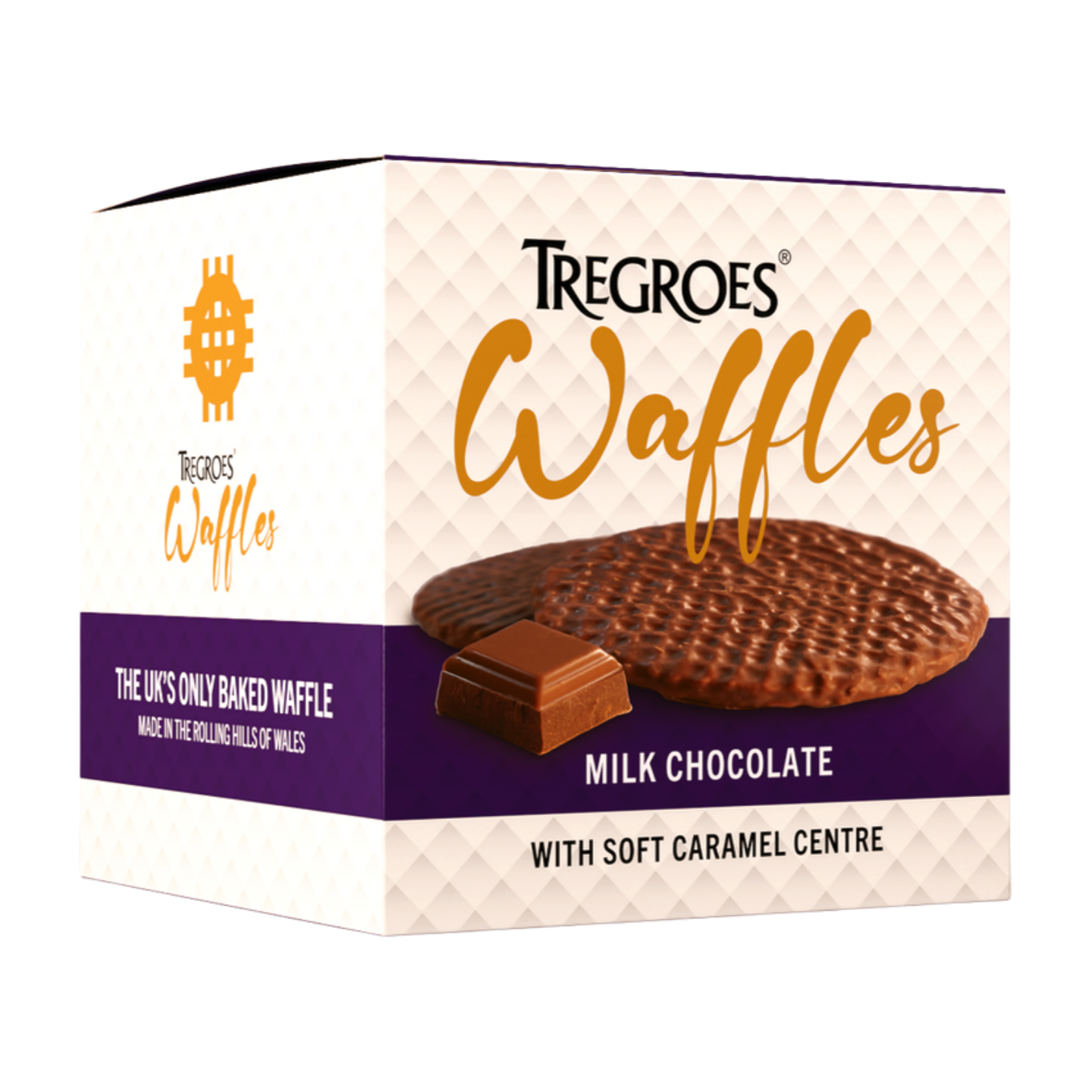 Tregroes Milk Chocolate Waffles with Soft Caramel Centre (270g)