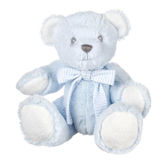 Blue Hug-a-Boo Bear with Rattle  (7 Inch)