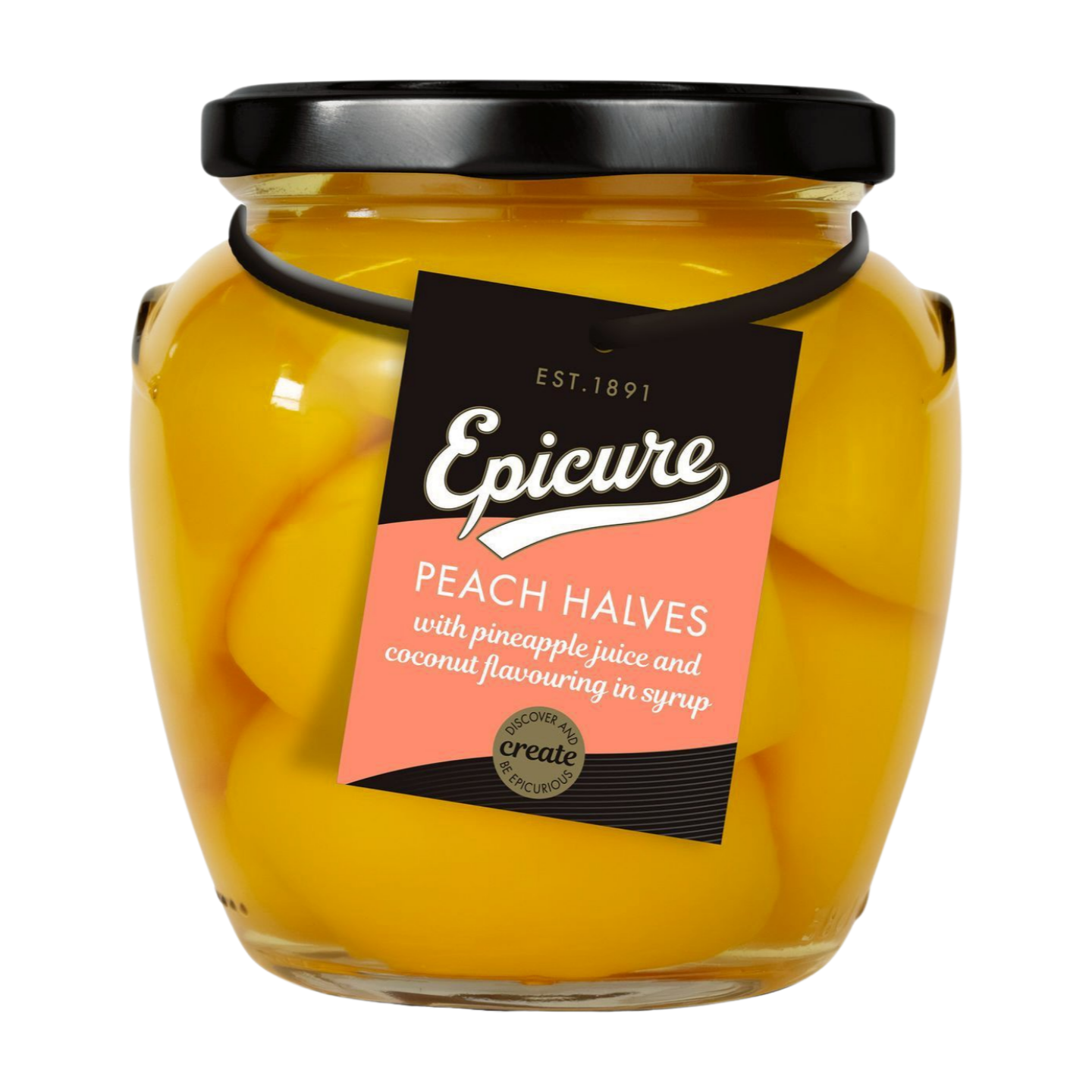 Epicure Peach Halves With Pineapple Juice & Coconut (550g)