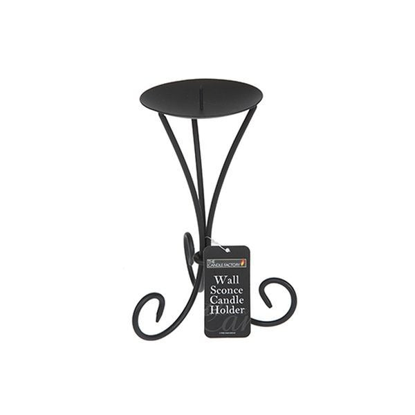 Tall Metal Scroll Candle Holder With Hang Tag