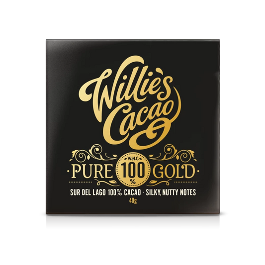 Willie's Cacao Pure Gold 100% Cacao Chocolate (40g)