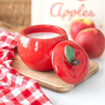 Apple Shaped Candle Jar