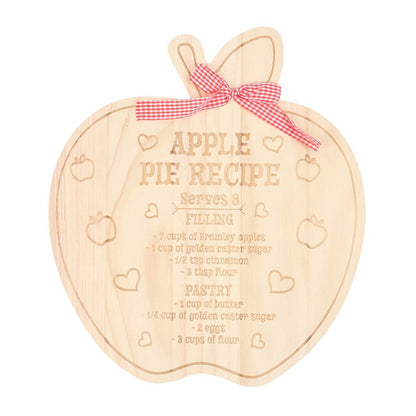 Apple Pie Recipe Serving Board