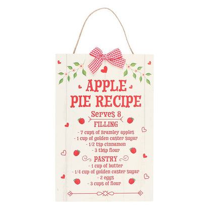 Autumn Skies & Apple Pies Wooden Hanging Sign