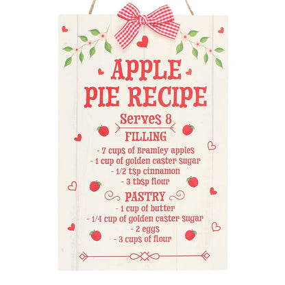 Autumn Skies & Apple Pies Wooden Hanging Sign