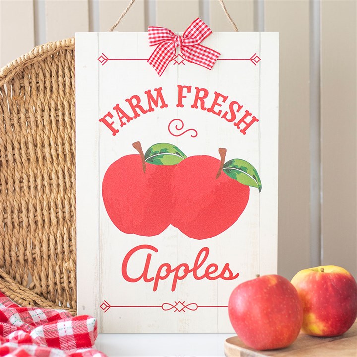 Farm Fresh Apples Hanging Sign