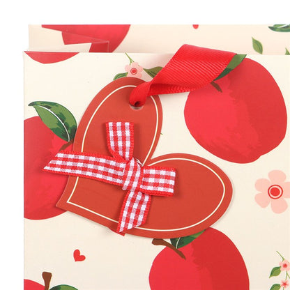 Medium Apple Print Gift Bag