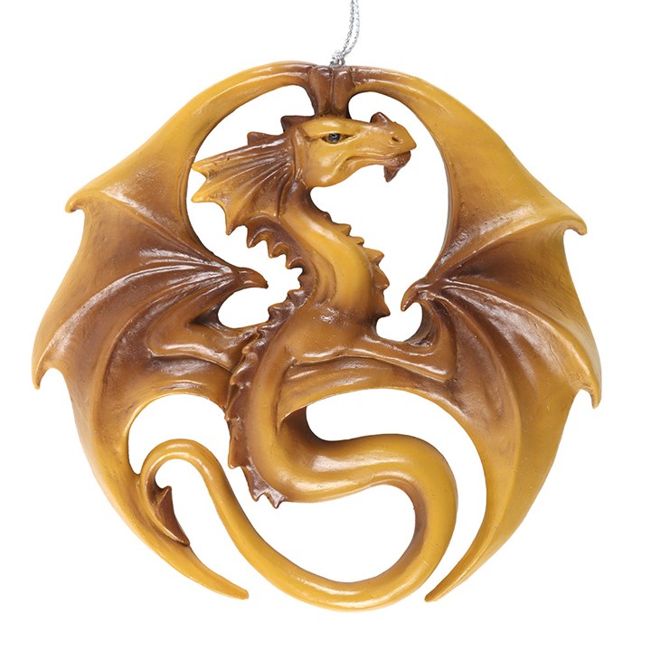 Dragon Medal Hanging Ornament by Anne Stokes