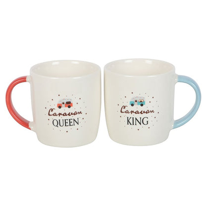 Caravan King and Caravan Queen Couples Mug Set