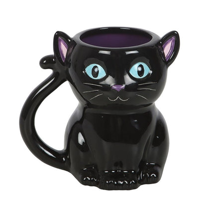 Cute and Creepy Black Cat Mug