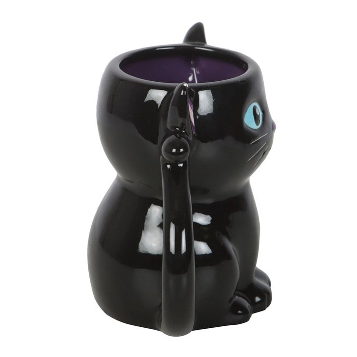 Cute and Creepy Black Cat Mug