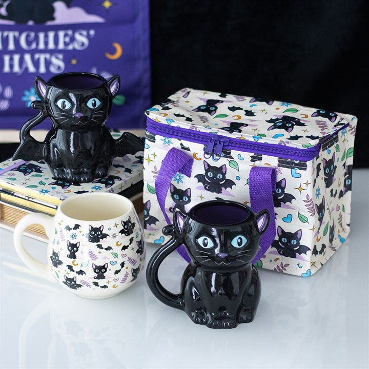 Cute and Creepy Black Cat Mug