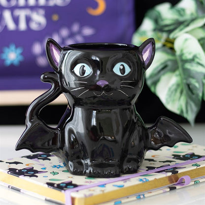 Cute and Creepy Bat Cat Mug