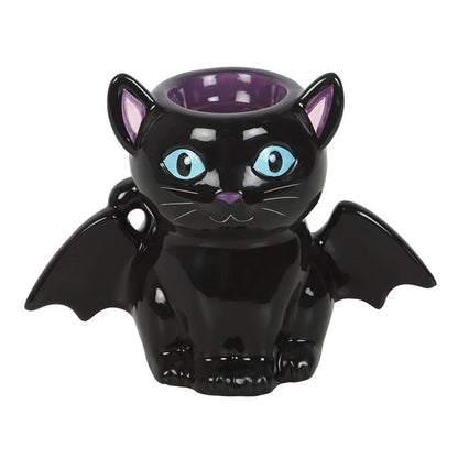 Cute and Creepy Bat Cat Oil Burner and Wax Warmer