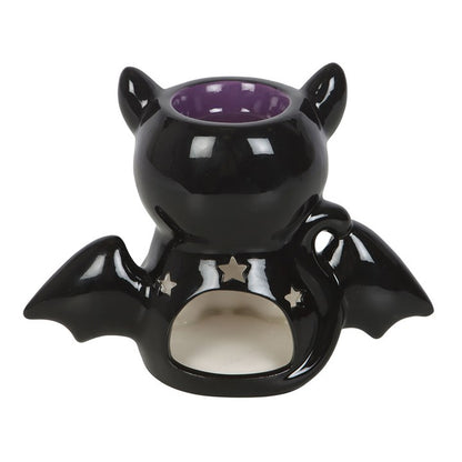 Cute and Creepy Bat Cat Oil Burner and Wax Warmer