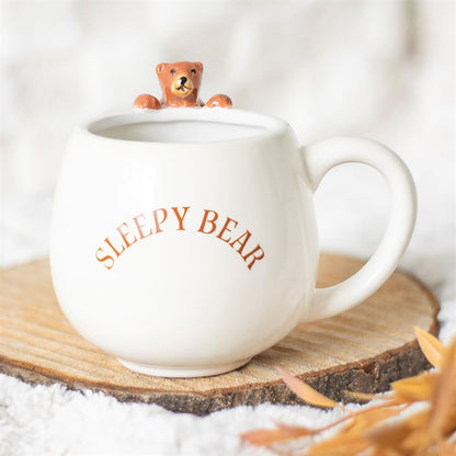 Sleepy Bear Rounded Mug