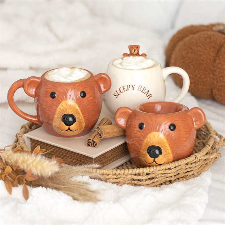 Sleepy Bear Rounded Mug