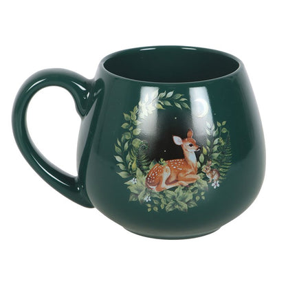 Green Fawn Rounded Mug