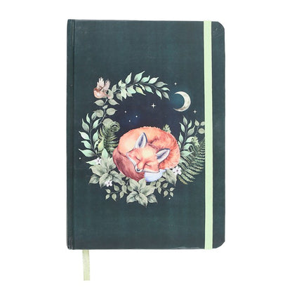 Green Sleeping Fox A5 Notebook