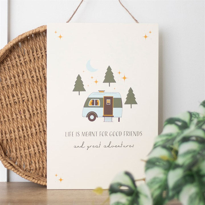 Good Friends and Great Adventures Decoration Sign