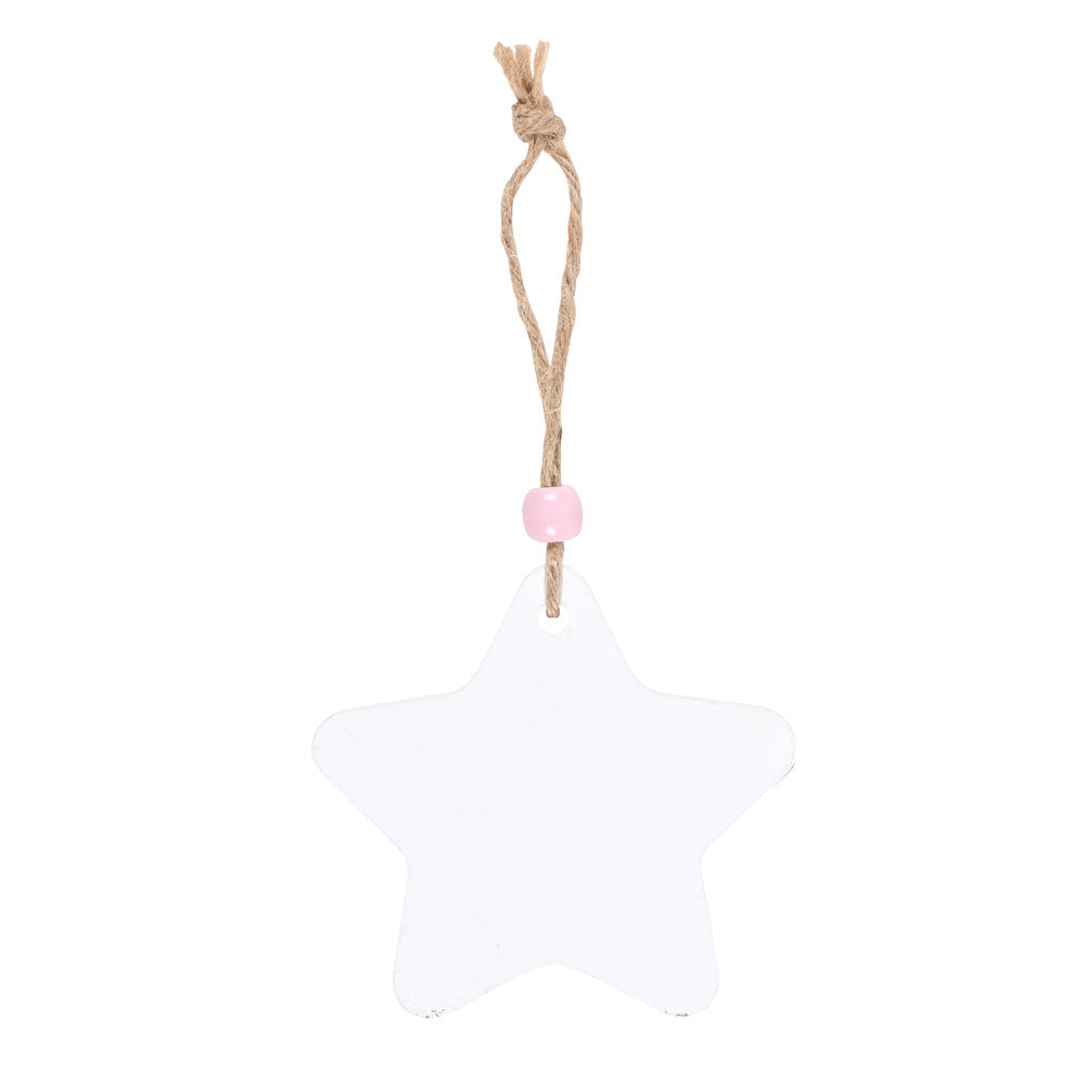 Baby Girl Hanging Star Sentiment Sign