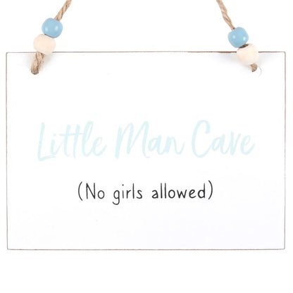 Little Man Cave Hanging Sign