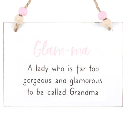 Glam-ma Hanging Sign