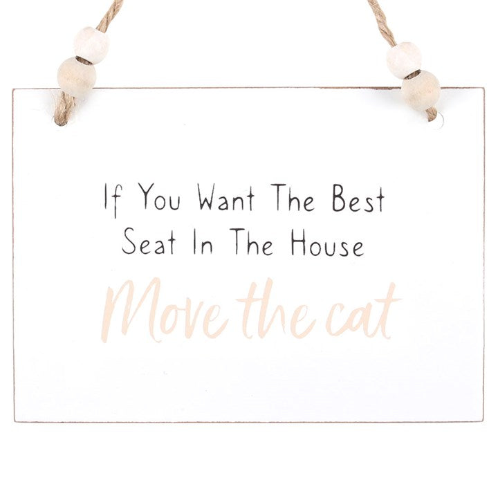 Move The Cat Hanging Sign