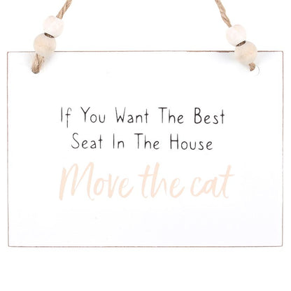 Move The Cat Hanging Sign